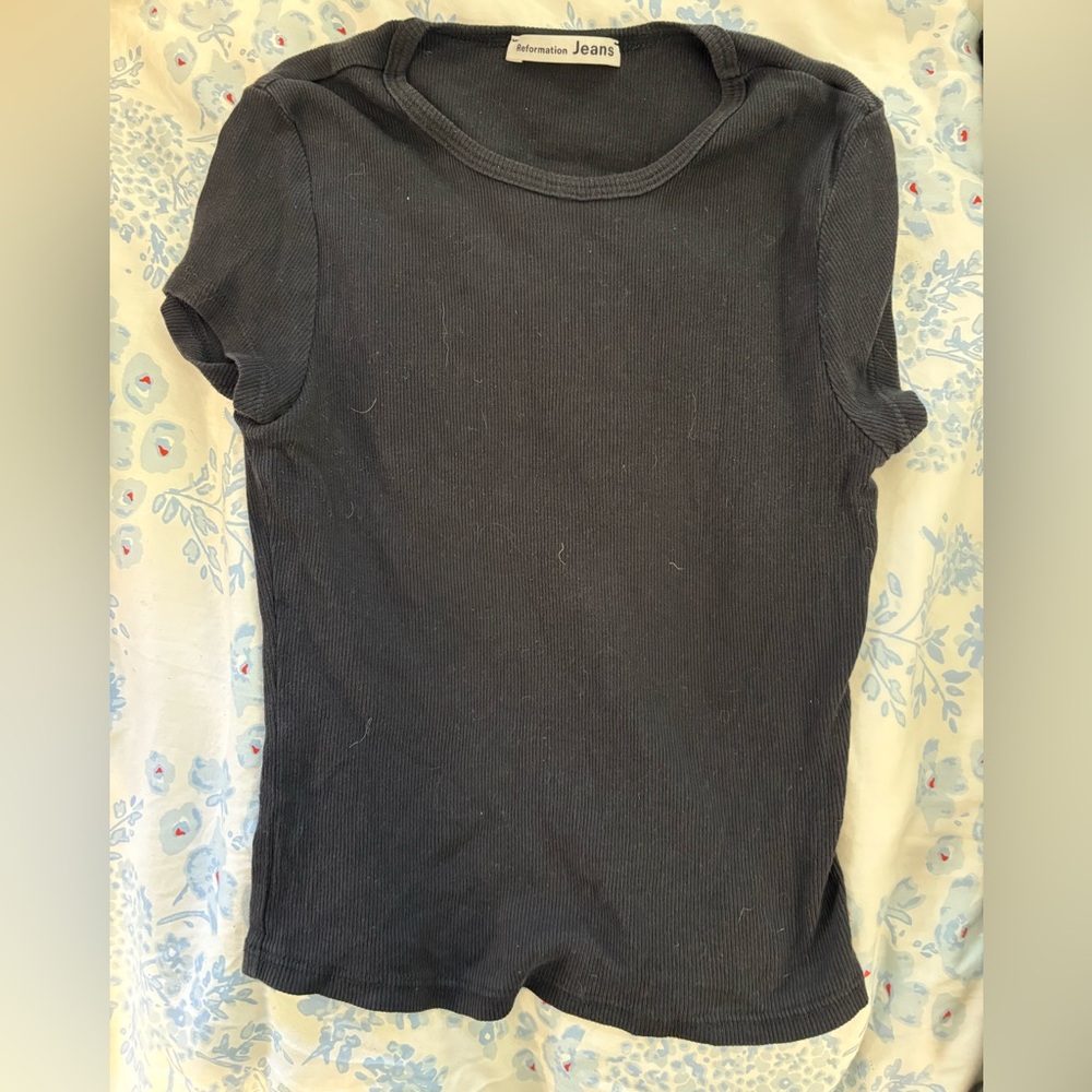 Reformation Tight Ribbed T-Shirt